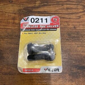 ✅Victor SNAP-IN Tubeless Tire Valves 04130-8, 1 1/4" Long #️⃣0211